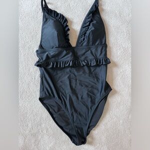 J crew black one peice swim size 8